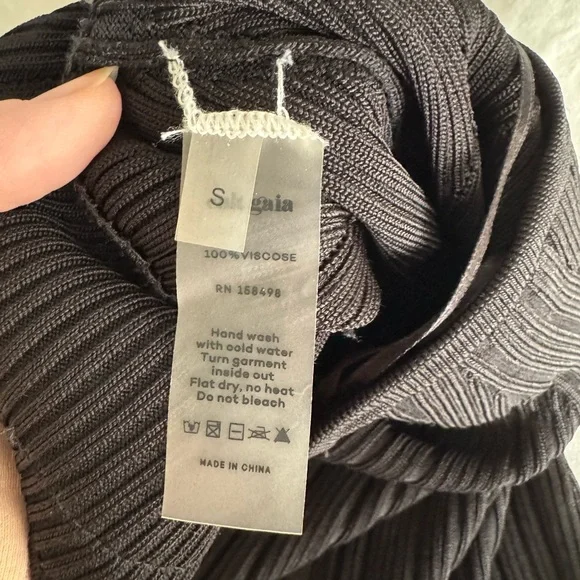 Cult Gaia Ozzy Ribbed Knit Midi Skirt - Picture 5 of 7